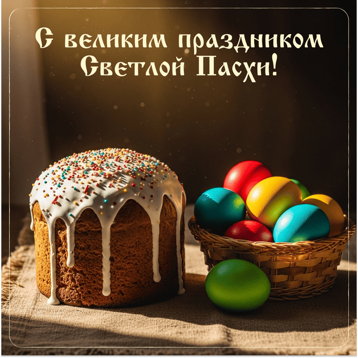 Кулич и добрые слова